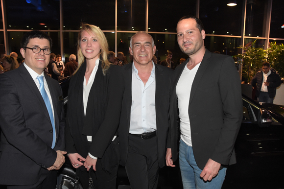 36. Frédéric Blanc (Directeur commercial, Mercedes-Benz & smart Lyon), Marion, Philippe Maquin et Christophe Magnette (Spirit Communication)
