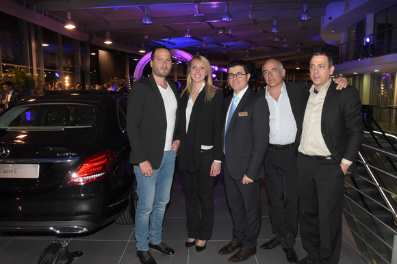 38. Christophe Magnette (Spirit Communication), Marion, Frédéric Blanc (Directeur commercial, Mercedes-Benz & smart Lyon), Philippe Maquin et Djamel Bouraya (Spirit Communication)