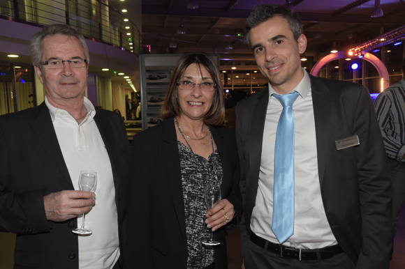 9. Jean-Paul Chanel, son épouse Anne-Marie (Vinci construction France) et Adrien Roger (Mercedes-Benz)