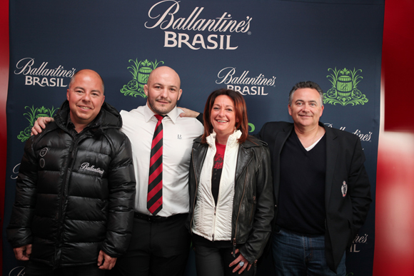 10. Jean Burdy (Pernod), Jérémy Castex, pilier (LOU Rugby), Patricia Croze et Marco Macaluso (Pernod) 