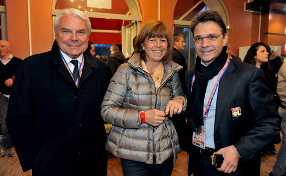 11. Jacques Matagrin (OL), son épouse Marie-Christine et Olivier Bernardeau (OL)