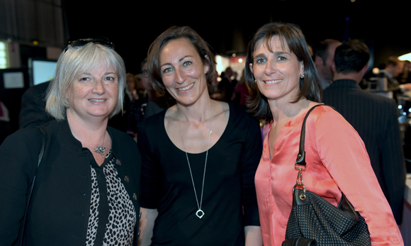 1. Coryne Nicq (Entrepreneurs d’avenir), Sylvie Madamour (Vendredi 4) et Laetitia Pepino (Pack Event organisation)