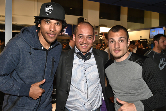 15. Brandao (ASSE), Henri Leullieux (B&W) et Johan Mollo (ASSE)