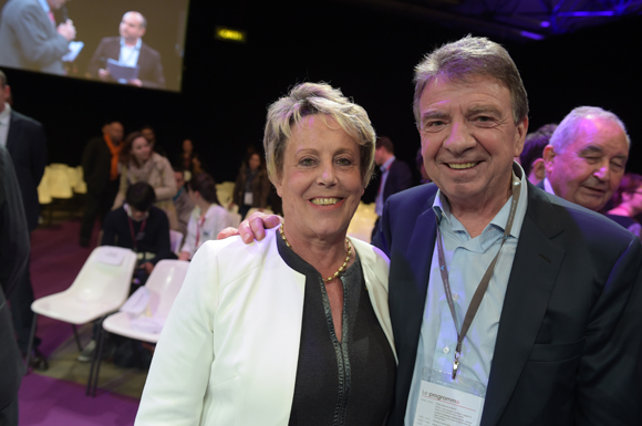 22. Carole Dufour (Idées en Tête) et Bernard Fontanel, président du Medef Lyon Rhône