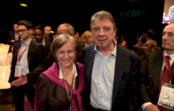 23. Marie Guyon et Bernard Fontanel, président du Medef Lyon Rhône