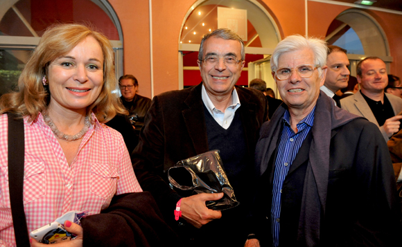 26. Isabelle Bernard (OL Féminin), Jean-Jack Queyranne, président du Conseil Régional et Jean-Pierre Michaux (OL)