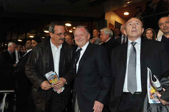 29. Jean-François Carenco, Préfet du Rhône, Jean-Michel Aulas président de l’OL et Gérard Collomb, sénateur maire de Lyon 