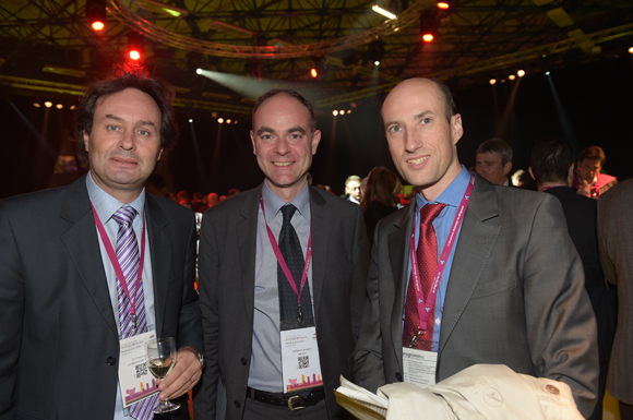 35. Cyril Courjaret (Lyonnaise des eaux), Guillaume Normand (GDF Suez) et Martin Guespereau (Agence de l’eau Rhône méditerranée Corse)