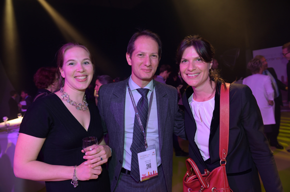 50. Cécile de Gaudemaris (Mazars), Jérôme Consti (Groupe FBI) et Elisabeth Rousseau (Mazars)