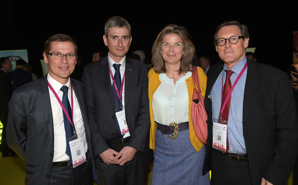 61. Alain Faveau (CCI de Lyon), Eric Le Jaouen (Medef), Florence Poivey, présidente du Prisme et Alain Huet (Medef)