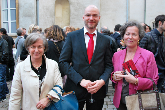 9. Marie Guyon, conseillère du 4e arrondissement, Maximilien Durand, directeur du Musée des Tissus et Guillemette Tracol