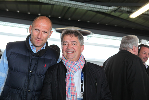 20. Olivier Ribotta (Lyon Basket Féminin) et Guy Mathiolon, PDG de SERFIM