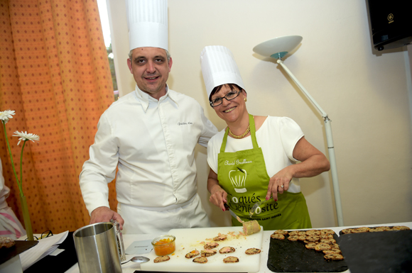 21. Le chef Frédéric Cote et Chantal Grolleau (Société Générale)