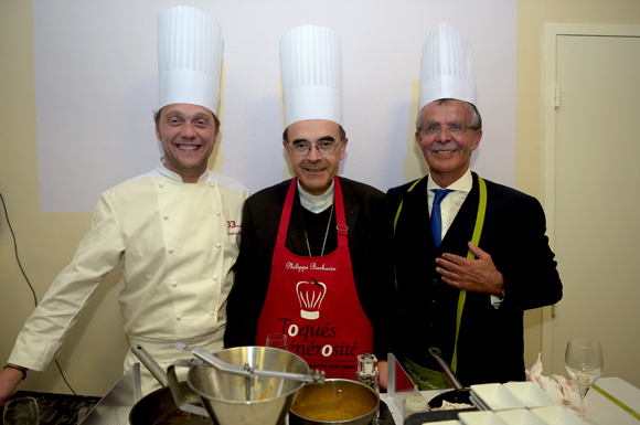 40. Le chef Frédéric Berthod, Monseigneur Philippe Barbarin et Maitre Jean Martinon