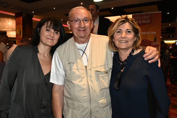 12. Henri Menoud félicité par Cathy Merli et Chantal Partouche