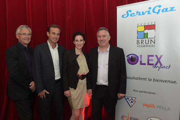 1. Jean-Claude Vignon (Leximpact), Emmanuel Brun (Brun Assurances), Frédérique Demottaz (Leximpact) et Philippe Neri (Servigaz)