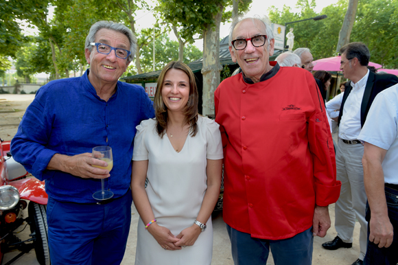 14. Rémy Lepine (CDG), sa fille Johanne (Brice Robert) et Albert Dray (Café du Pond)
