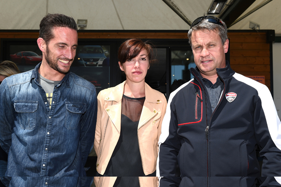 16. Franck Zaragoza (Ducati), Camille Artaud (Groupe Delorme) et Michel Laget (Ducati Ouest Europe)