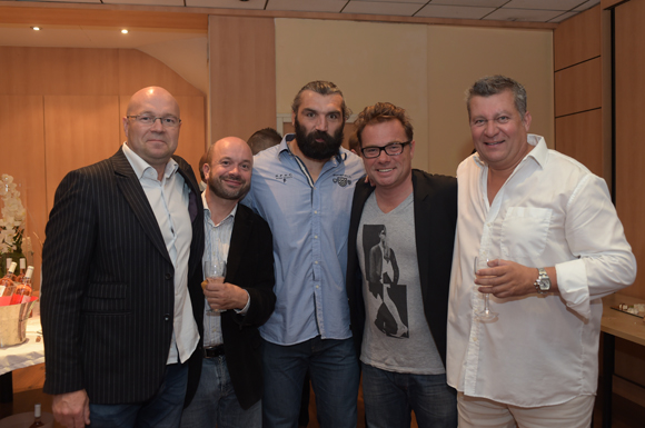 27. Didier Althabe (Anjac), Julien Bonnard (LOU Rugby), Sébastien Chabbal, Pierre-Yves Gas (Agence Proxi’com) et Christophe Gerbaud (Cabinet Paris-Gerbaud)