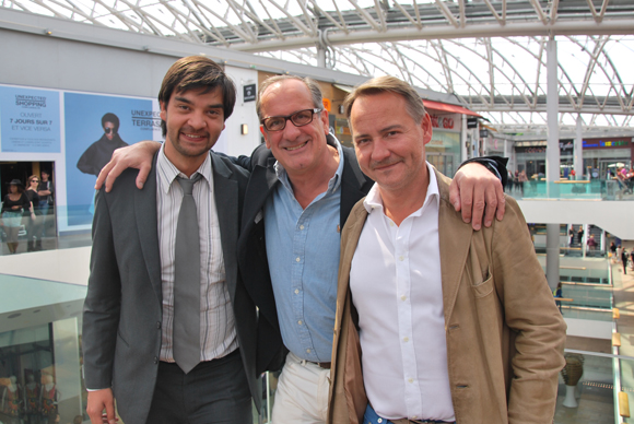 3. Jérémy Desprets, Directeur de Confluence, Philippe Florentin (Zinc Zinc) et Jean-Christophe Ansannay (Auberge de l’Isle)