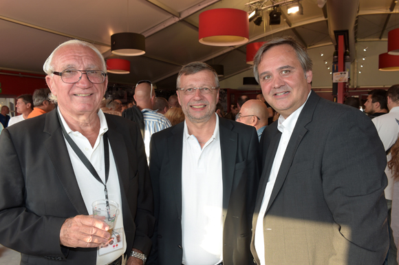 3. Jean-Pierre Charlemagne (LOU Rugby), Georges Tramblay (Renault Trucks) et Pascal Pabion (Synergie)