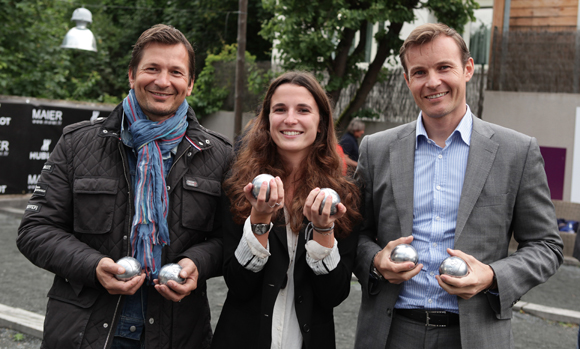 5. Stéphane Albrègue, Laurie Bayzelon (Ferrari) et Christophe Stanley (Black et Decker)