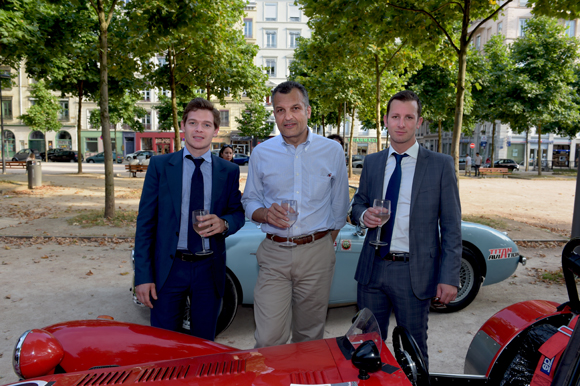6. Arthur Musy (Brice Robert), le pilote Franck Augis et Pierre Labopin (Brice Robert)