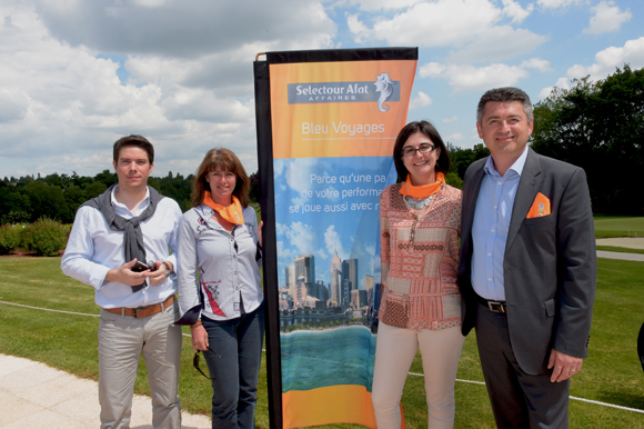 7. Pierre-Antoine Corrared (Bedsonline), Christine Pella, Sophie Podiacheff et Eric Falzon (Selectour Bleu Voyages)