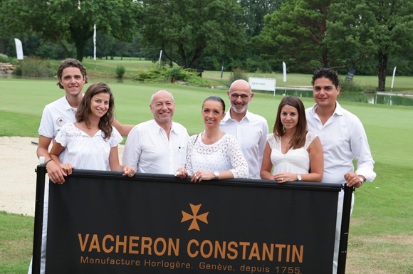 1. Florian Uzel, Margaux Maier (Customary), l’horloger Jean-Louis Maier, Karine Fontaine (Sotheby’s Realty), Jean-Yves De Martino (Vacheron Constantin), Laura et Benjamin Uzel Maier 