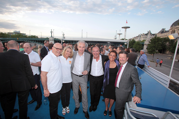 14. Didier et Marie Caudard-Breille (DCB), Philippe Breig (Banque Populaire), Serge Mathieu (Sovitrat), son épouse Virginie (Lyon Investissements) et Louis-Robert Lajugie (Brice Robert Arthur Loyd)  