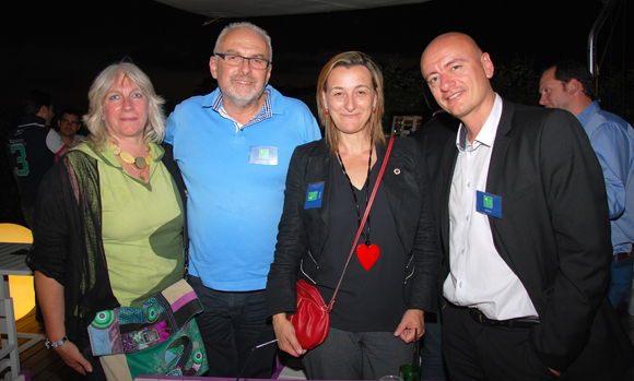 25. Pascale Bernon (AFR), Jean-Jacques Virot (AFR), Anne Raulot-Lapointe (reporter vidéo) et Patrick Bouviais