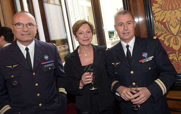 46. Le lieutenant-colonel Patrick Marchisio, le Lieutenant-colonel Jean-Claude Chevaleyre et son épouse Agnès