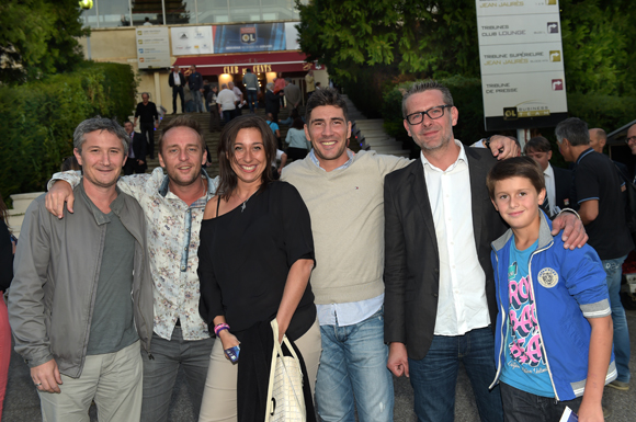 19. Laurent Beriard (Padel central Lyon), Olivier Bardet (Holidays), Val (Lyon People), Johann Gouttefangeas, Sylvain Moncorgé et son fils Macéo