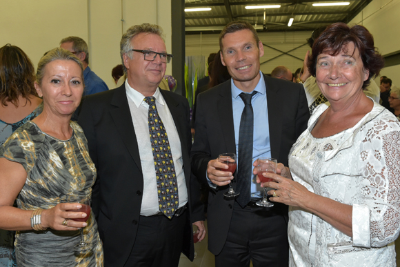 11. Madame et Monsieur de Rekeneire (Groupe Levôtre), Laurent Mongeville (Total) et Nicole Bailly