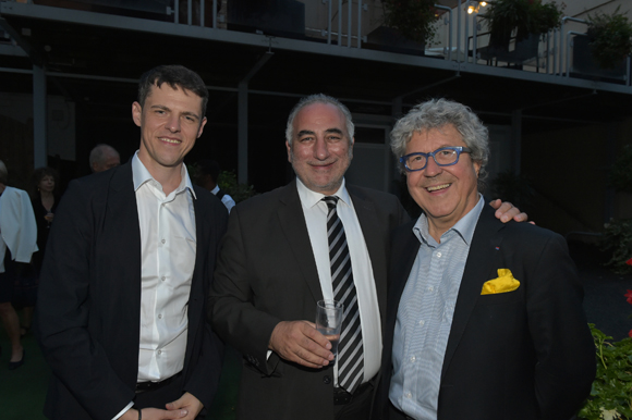 12. Jérôme Chabannes (Piano à Lyon), Georges Képénékian (adjoint à la culture) et Roland Bernard