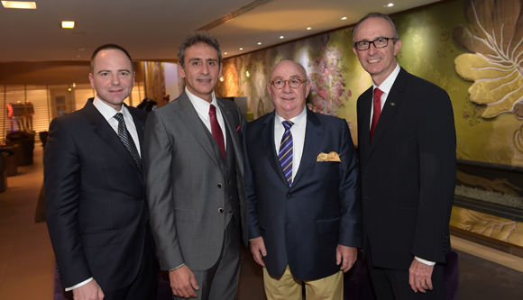 1. Vincent Le Roux (Paul Bocuse), Silvio Iacovino, Eric Obeuf, ancien directeur général Sofitel Lyon Bellecour et Jacques Bourguignon, successeur de Silvio à la DG du Sofitel Lyon Bellecour