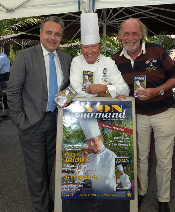 2. Denis Broliquier, maire du 2ème, le chef Roger Jaloux et Christian Mure