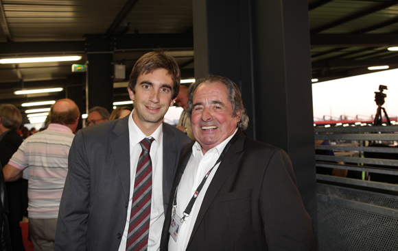 24. Yann Roubert, président du LOU Rugby et Pierre Bouteille 