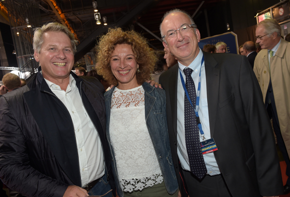 31. Pierre Doucet (JFK Média), Nathalie Avallet (Montpellier Events) et Michel Le Ray (Le Progrès)