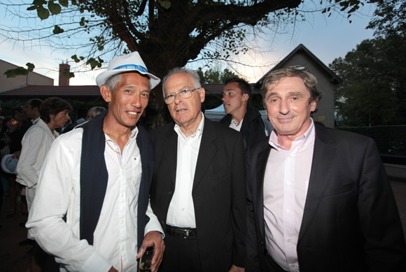 3. Jean-François Lagloire (Tennis Club de Lyon), Jean Pavarotti, président du comité du Rhône de Tennis, Jean-Bernard Poissant (Conseil Général du Rhône)