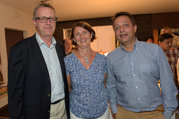 50. Vincent Liotard (Apitech), son épouse Christine et Vivian Ricci (Agence Allianz)