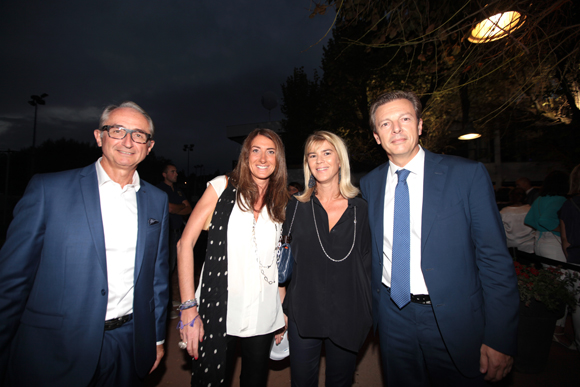 9. Francis Bezot, président du Tennis Club de Lyon, Delphine Vignot, Christelle Blache (PBL Finances) et Pascal Blache, mairie du 6ème 