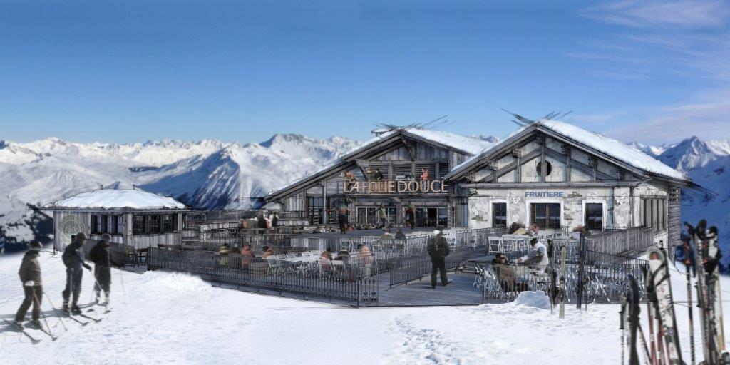 La Folie Douce Megève en construction. Avant une ouverture qui fera date !