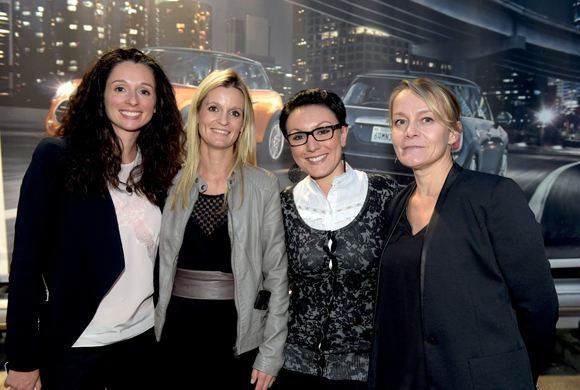 1. Audrey Cunat (BMW Gauduel), Barbara Tixier (Mini Gauduel), Géraldine Carret (Elleixir) et Laurence Chevalier (Mini Gauduel)