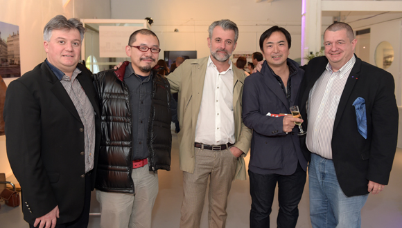 13. Olivier Paget (L’Ame Sœur), Yusuke Ishizuka (Au 14 Février), Mathieu Viannay (Mère Brazier), Takao Takano (Restaurant Takano) et Christophe Marguin