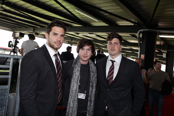 13. Vincent Martin, Marc-Antoine Ginon et Charles Malet (LOU Rugby) 