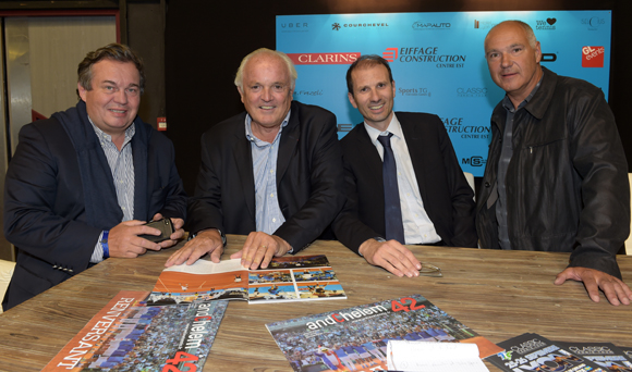 14. Olivier Ginon, président de GL Events, Christian Bimes, organisateur du Classic Tennis tour, Pierre Arvis et Didier Barioz