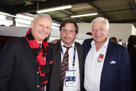 21. Le général Pierre Chavancy, gouverneur militaire de Lyon, Franck Isaac-Sibille (LOU Rugby) et Marc Fraysse (Cofely GDF Suez)