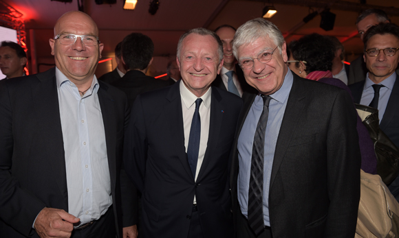 21. Bruno Bonnell (Robopolis), Jean-Michel Aulas, président de l’OL et Pierre-René Lemas, DG de la Caisse des Dépôts