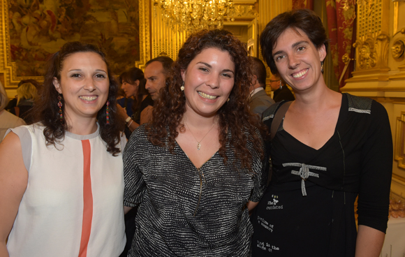 32. Eglantine Moirez (Lyonnaise des eaux), Cécilia Jannodet (Lamy Lexel) et Sophie Le Curieux (AFPA)